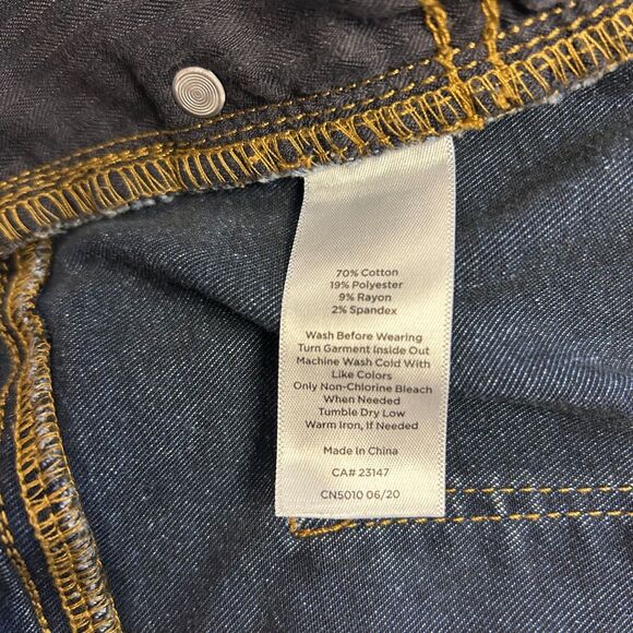 Talbots Blue Medium Wash Non-Distressed High Rise Slim Ankle Jeans Size 16W - Picture 8 of 13